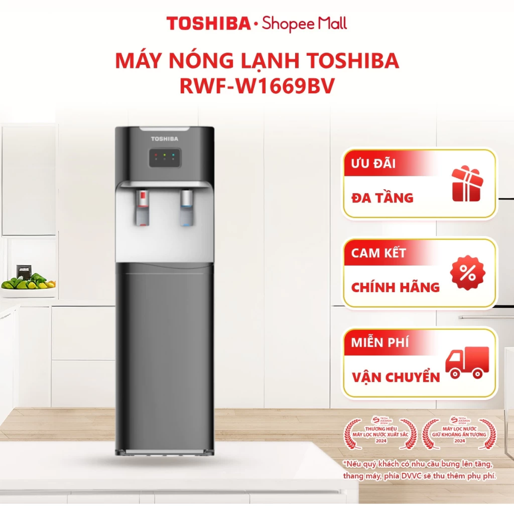 [FREESHIP] Máy nóng lạnh Toshiba RWF-W1669BV - Hàng chính hãng, bảo hành 12 tháng