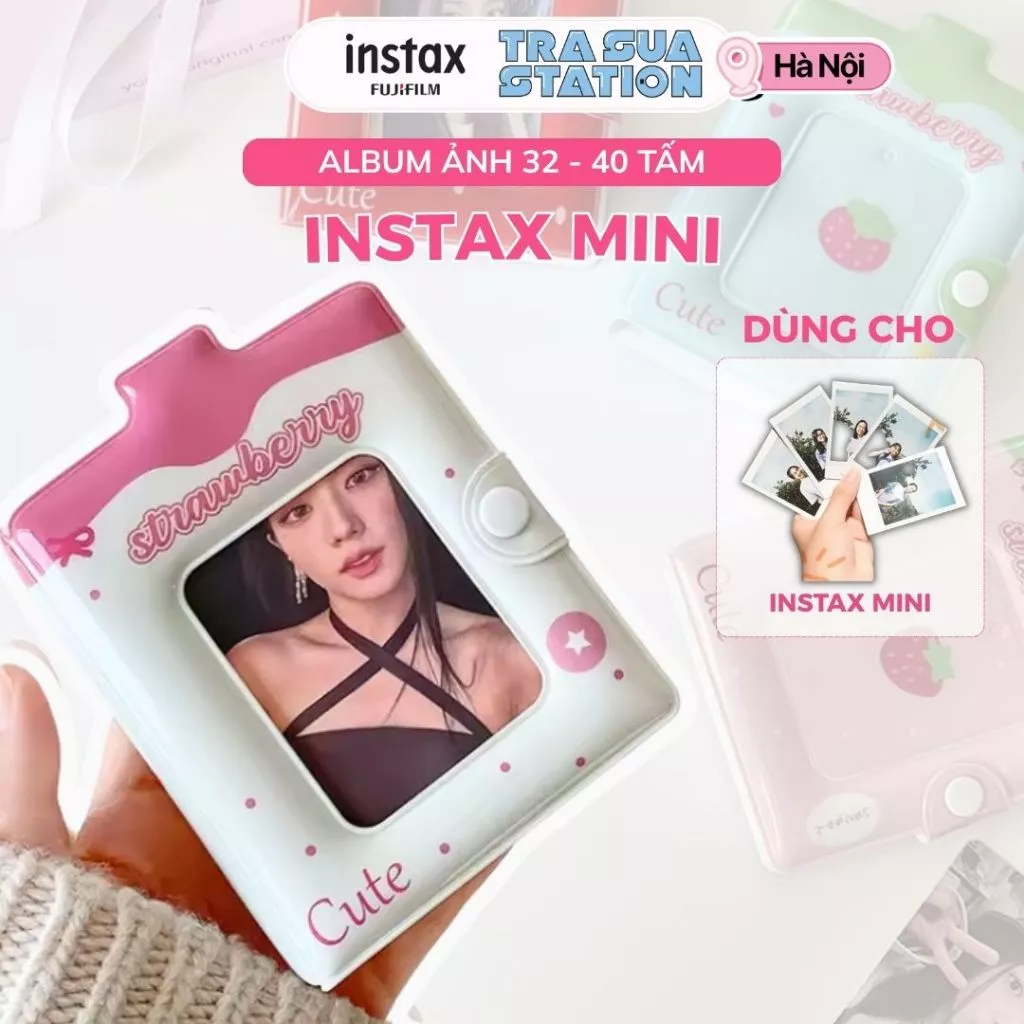 Album ảnh Instax Mini (32- 40 TẤM) Hoạ Tiết - Album Kuromi Melody đựng ảnh thần tượng, đựng card, ảnh polaroid