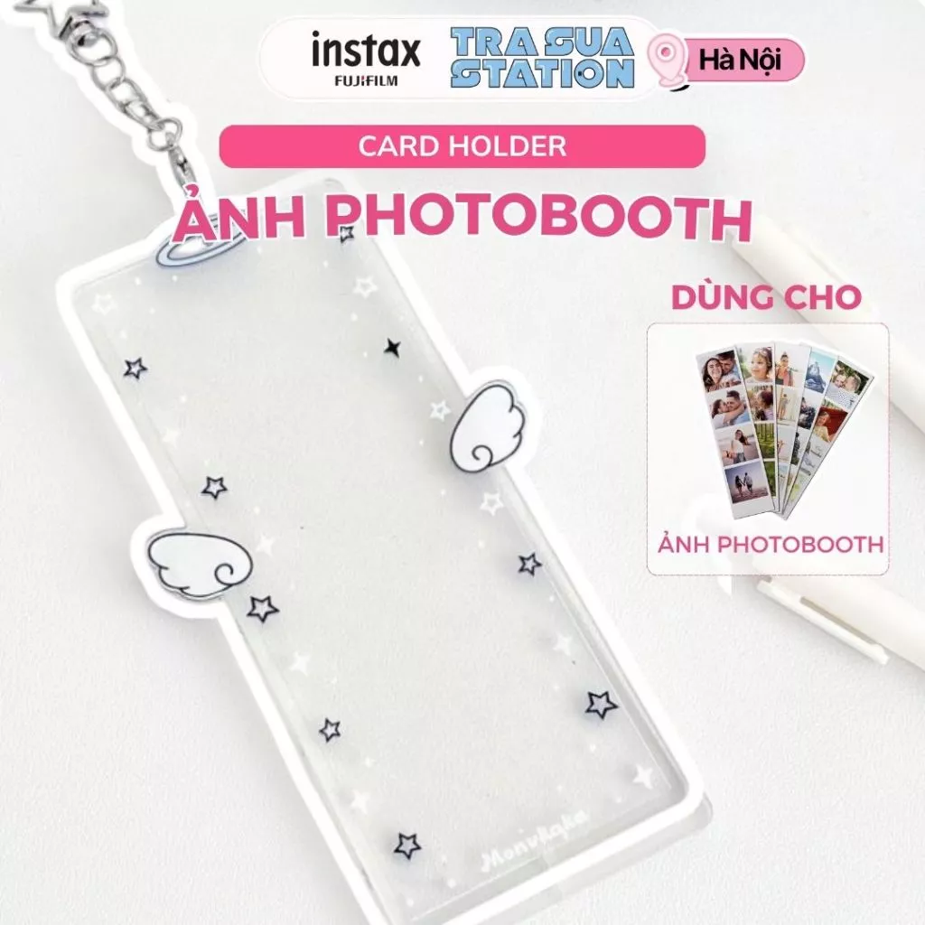 Móc Khóa, Card holder xinh xắn đựng Card, ảnh photobooth nhiều màu dễ thương