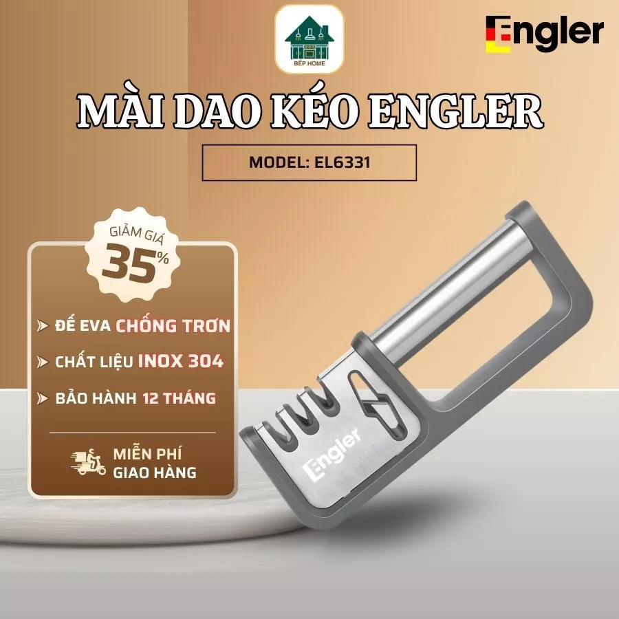 Dụng Cụ Mài Dao Engler EL6331 Phù Hợp Mài Dao Nhà Bếp Dao Gọt Và Nhiều Loại Dao Khác, Tiện Lợi Và Dâ ChứcNăng - Bếp Home