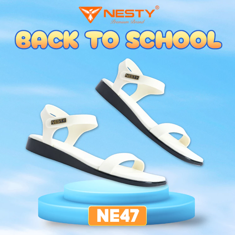 [NE47] Dép SANDAL Đế Bệt Không Thấm Nước Nhãn Hiệu NESTY ( KO1 )