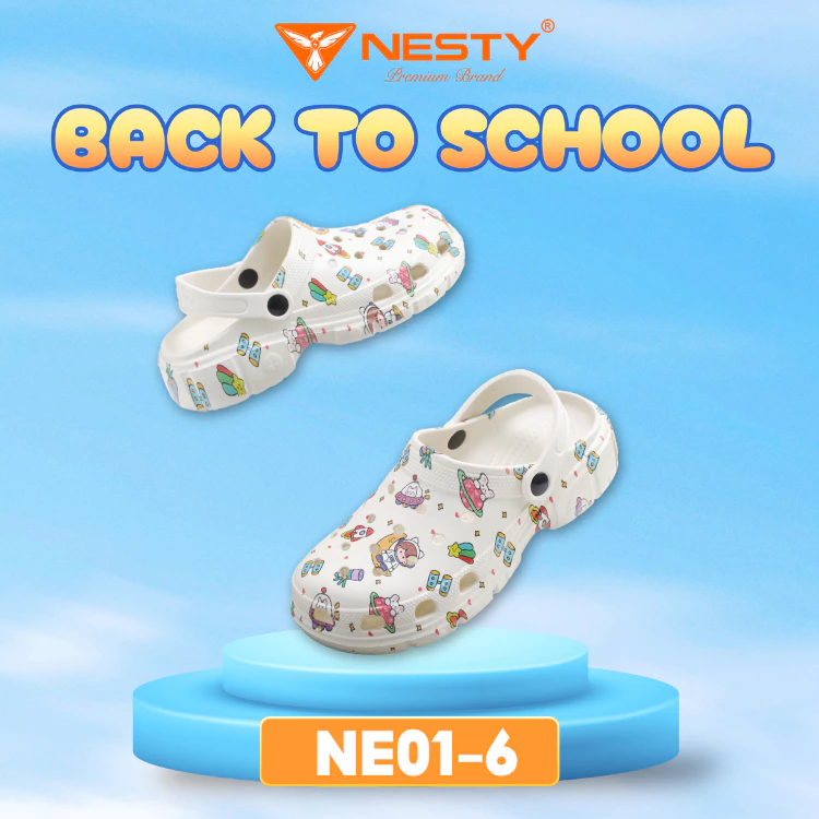 [NE01-6] Dép Sục NESTY In Họa Tiết Phi Hành Gia Đế Cao 4cm ( KO3 )