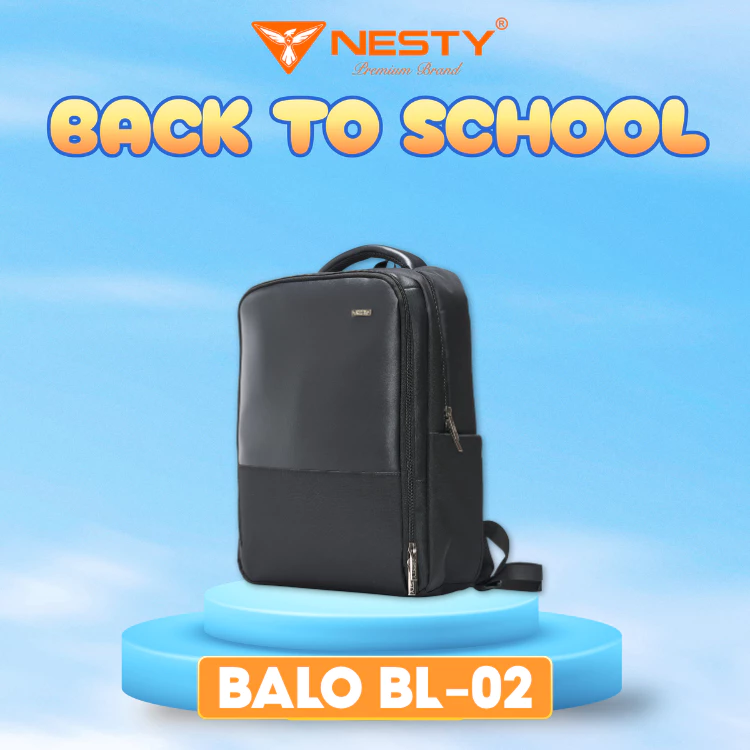 [BL-02] BALO DA THỜI TRANG NESTY, BALO UNISEX ĐA NĂNG, NHIỀU NGĂN TIỆN LỢI ( KO1 )