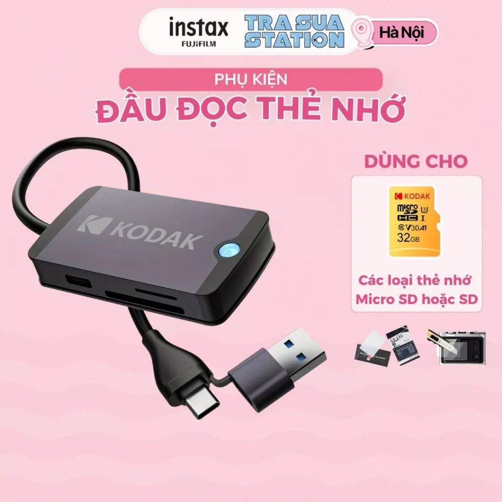 Đầu đọc thẻ nhớ SD, Micro SD cho điện thoại cổng USB type-C, Lightning