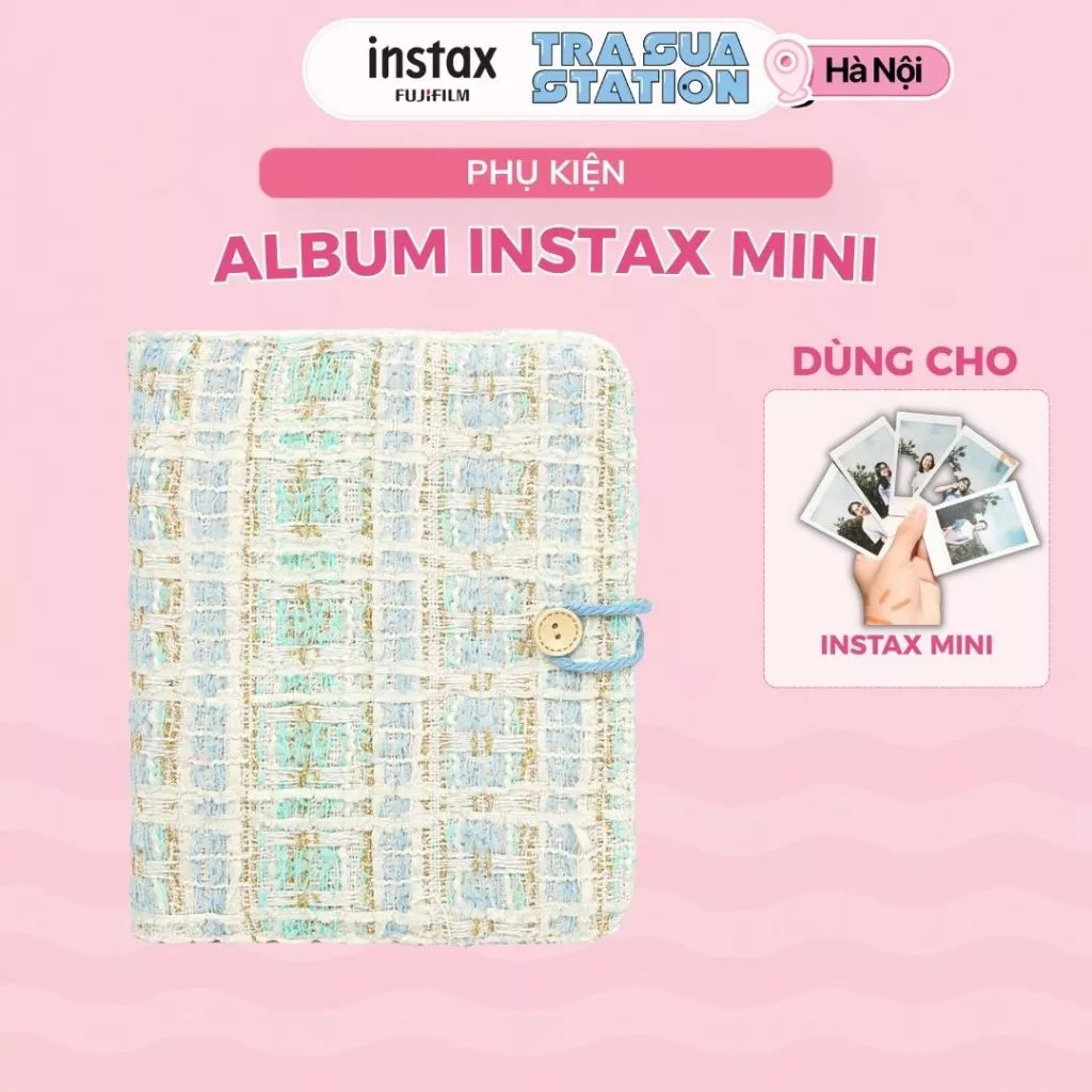 Album instax Mini 160 ảnh Bìa Vải dễ thương