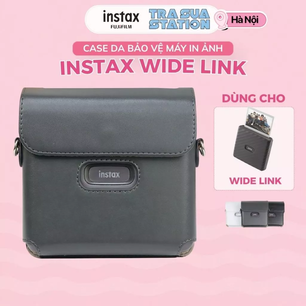 Túi đựng máy in ảnh instax Link Wide CAIUL bằng da