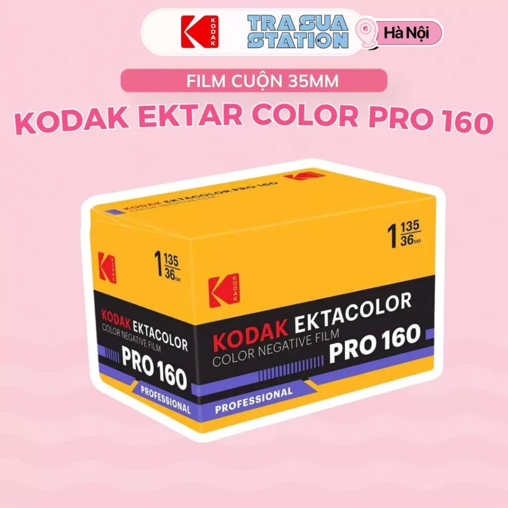 KODAK EKTACOLOR 160 - 36exp date xa - Film cuộn 35mm hộp lẻ 1 cuộn Film