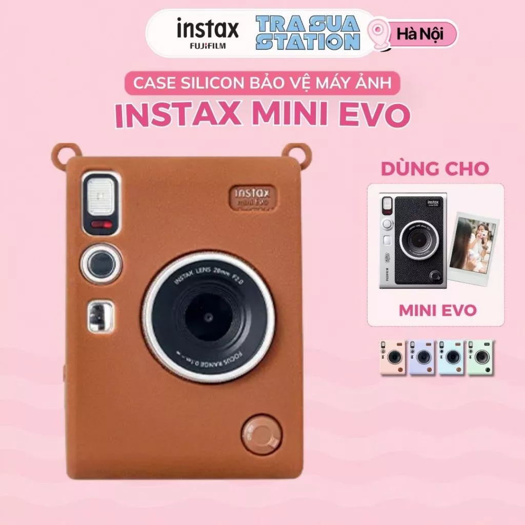 Case silicon instax mini EVO/ Ốp Silicon nhựa dẻo bảo vệ máy chụp ảnh instax Mini EVO