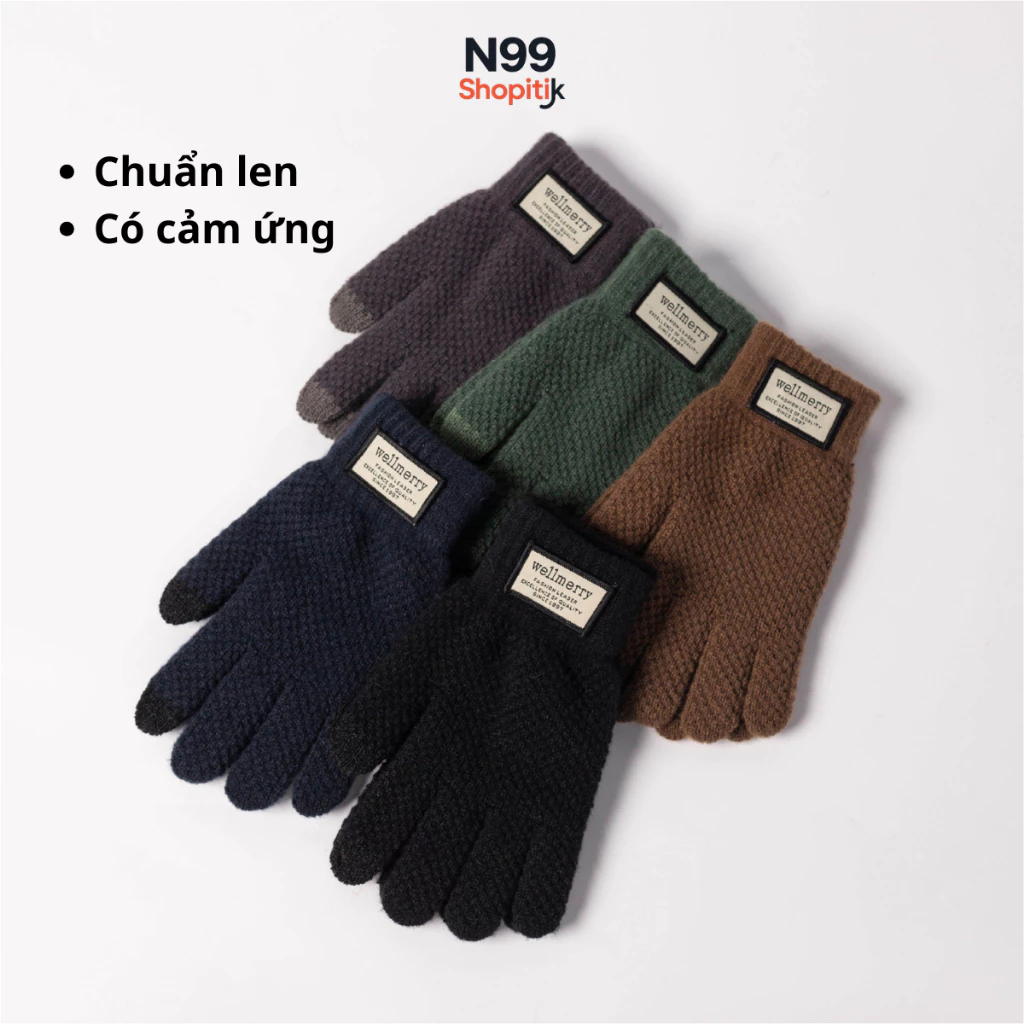 Găng Tay Len WellMerry Cảm Ứng Điện Thoại – Bao Tay Giữ Ấm Dày Dặn Thời Trang Nam Nữ Mùa Đông
