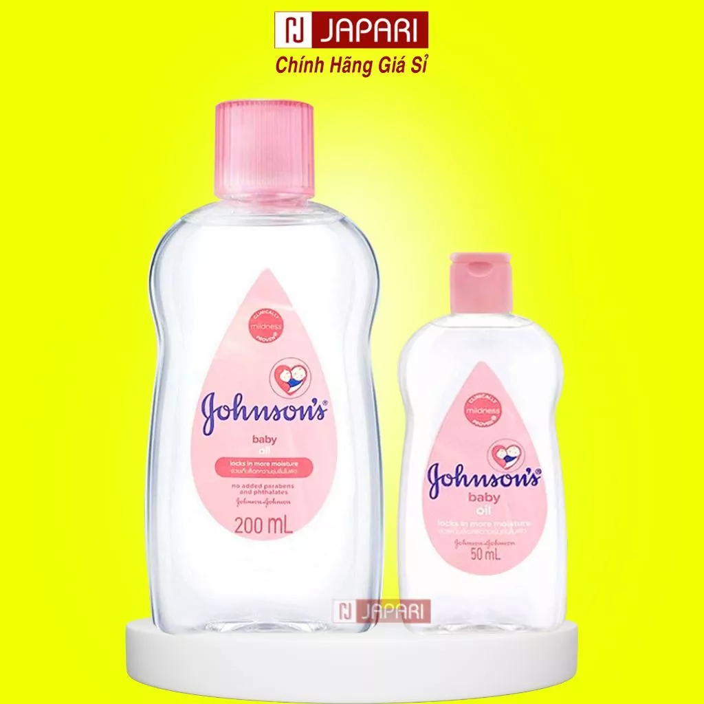 Dầu Massage Cho Bé Johnson Baby Oil Chính Hãng - Dầu Johnson's Baby Oil Cho Bé Sơ Sinh - Jonhson Baby Japari