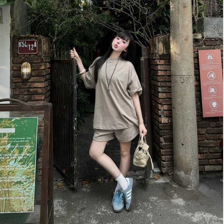 Set Đồ Bộ Nữ The Bad God Serenity Bold Áo Cotton Quần Nỉ Local Brand Form Boxy Áo thun nữ Áo phông nữ