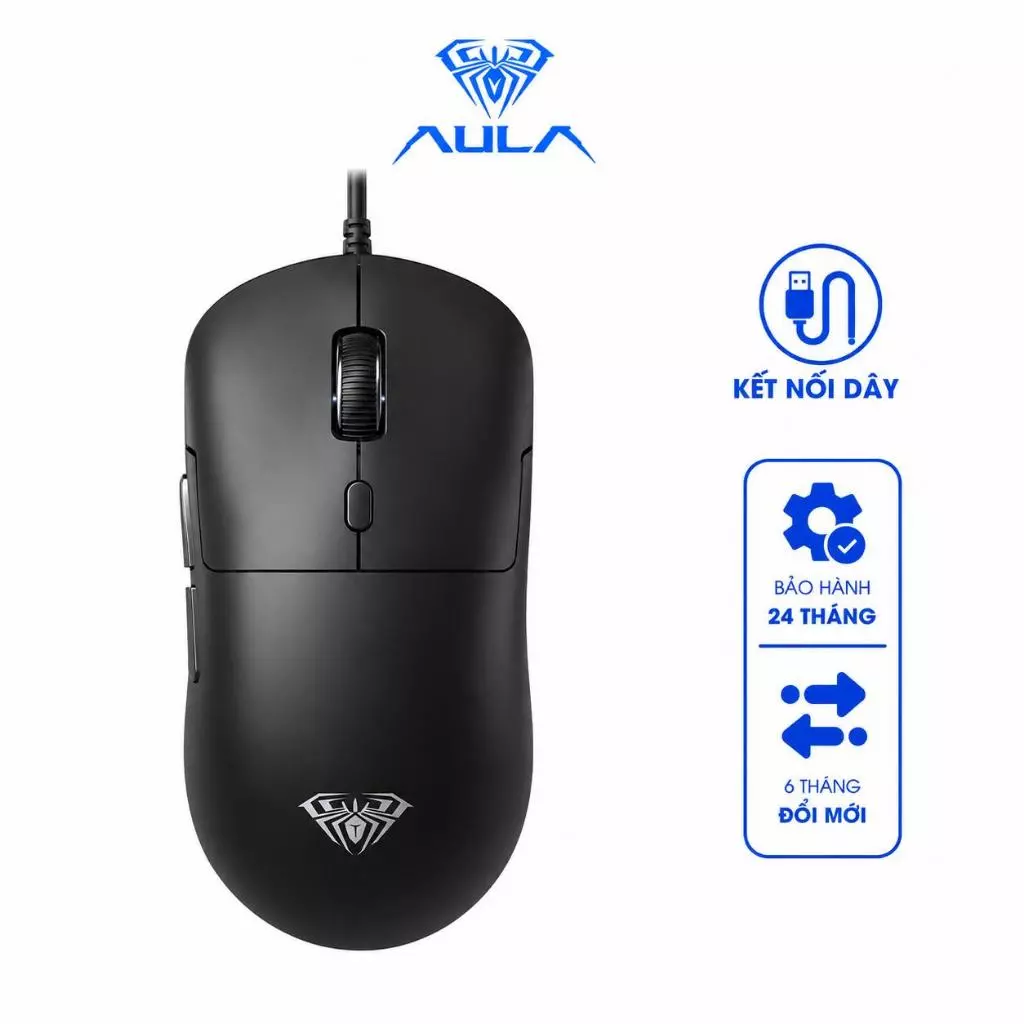 Chuột Gaming AULA S35 Có Dây 7200DPI, 7.000 FPS, Thiết Kế Công Thái Học, Bảo Hành 24 Tháng