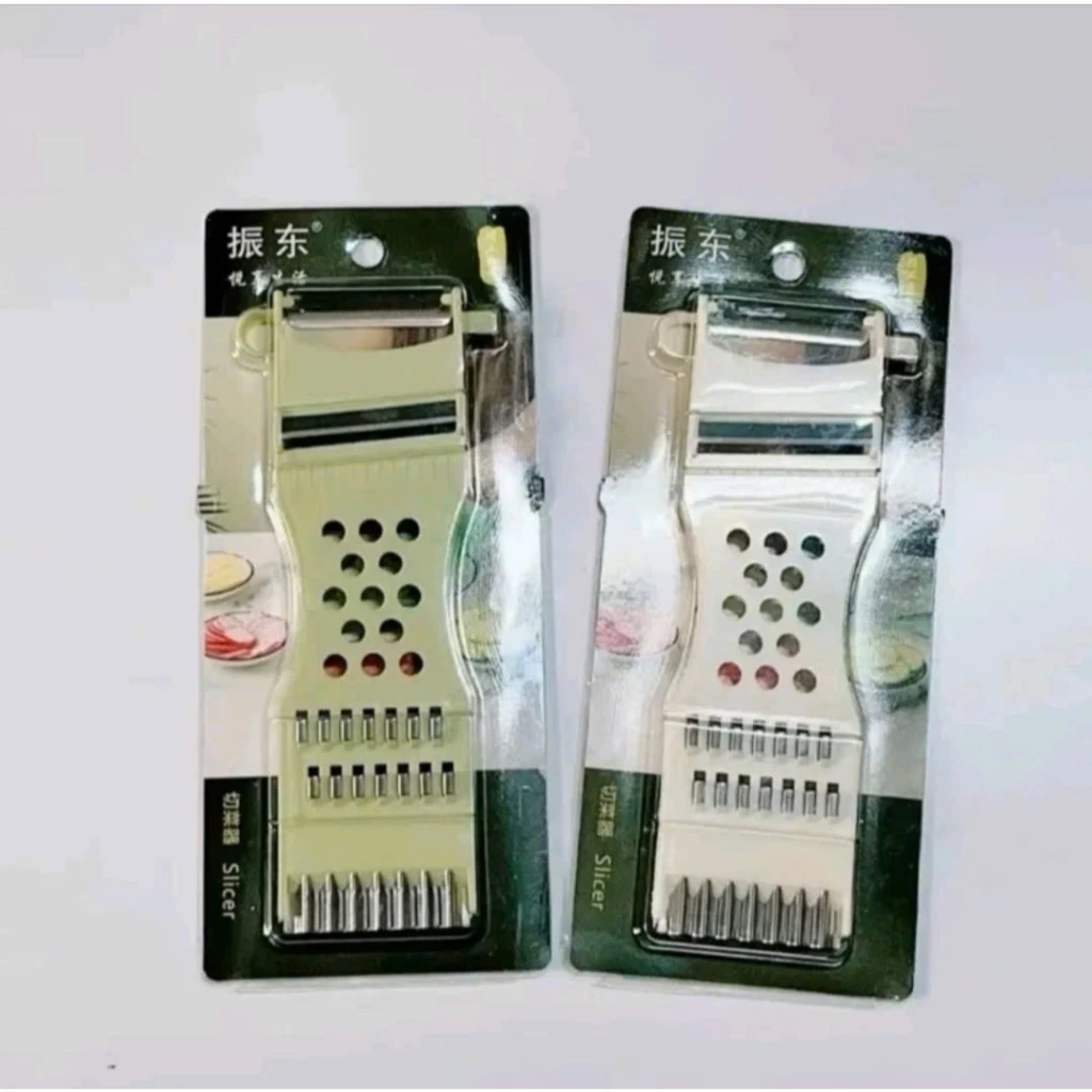 Combo Dao nạo và tạo hình củ quả 5 in 1 đa năng | Lưỡi Inox Nhựa ABS | Bào SLICER 3002