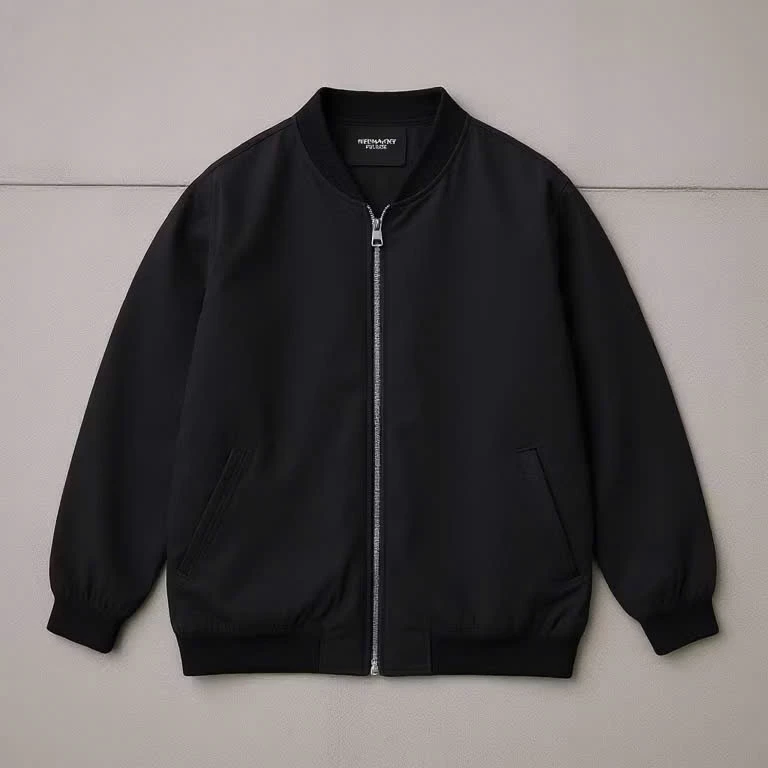 Aó khoác bomber dù hai lớp nam nữ Chất Gió Kaki Cao Cấp Kéo Khóa Style Hàn Quốc