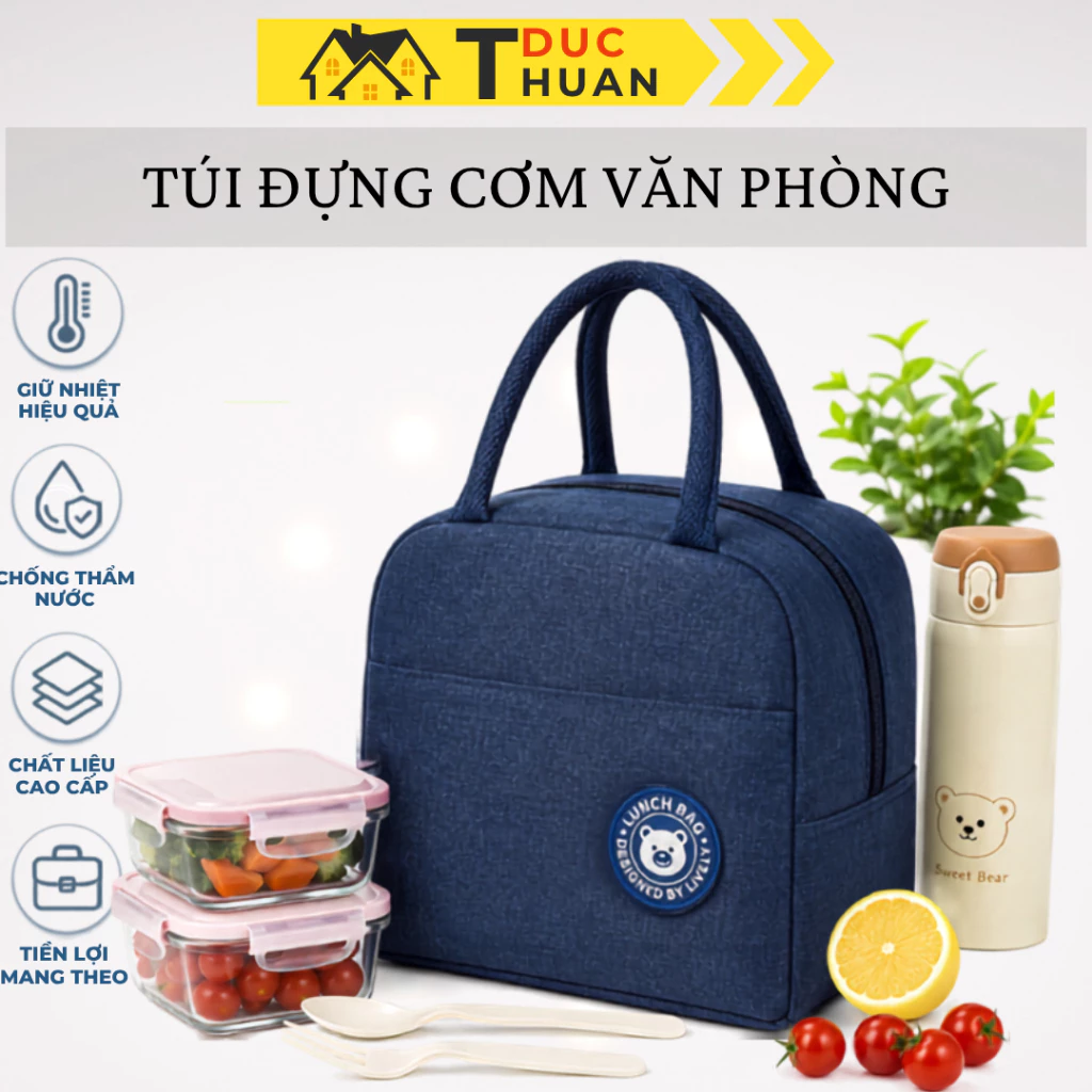Túi Đựng Giữ Nhiệt Lót Bạc Giữ Nóng Lâu - Túi 3 Lớp Chống Thấm, cõ lớn tiện lợi - DT HOME