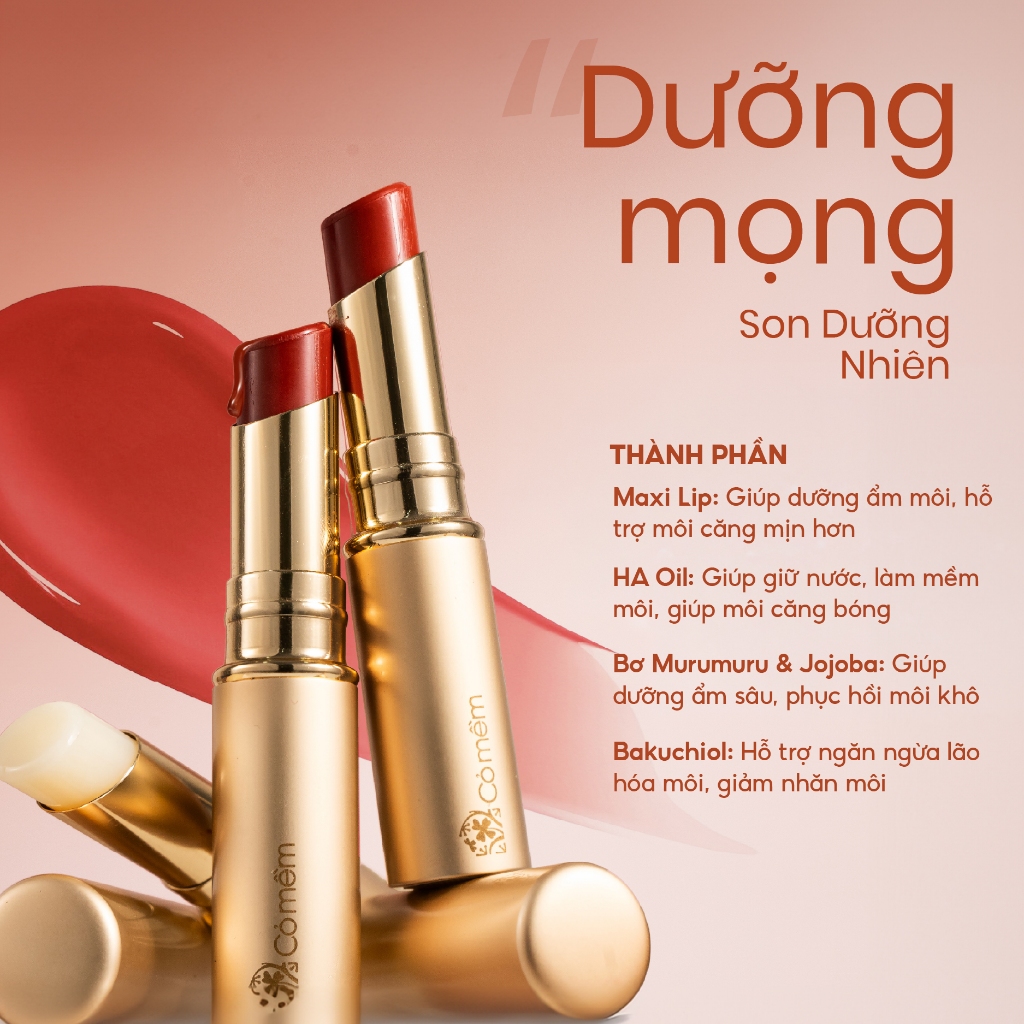 Son Dưỡng Môi Nhiên Cỏ Mềm 3g