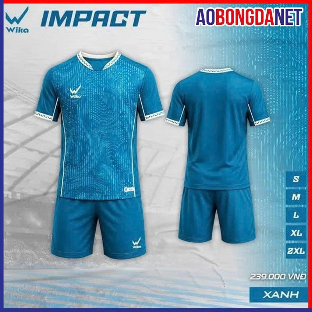 Bộ Quần Áo Bóng Đá Wika Impact Chính Hãng, Chất Vải Mềm Nhẹ Thoáng Khí Thoải Mái Vận Động