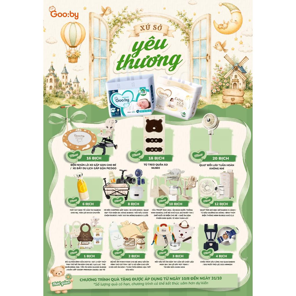 Quà tặng tã bỉm Gooby ( dành cho tất cả các dòng sản phẩm tã dán, tã quần, tã…