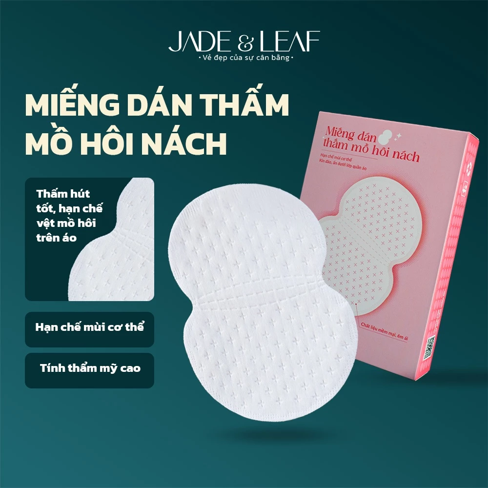 Miếng Dán Thấm Mồ Hôi Nách Khử Mùi Khô Thoáng Jade&Leaf Hạn Chế Mồ Hôi Giúp Áo Khô Ráo Hằng Ngày