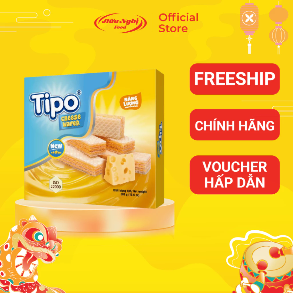 Bánh Tipo Kem Xốp Vị Phô Mai 300g Hữu Nghị