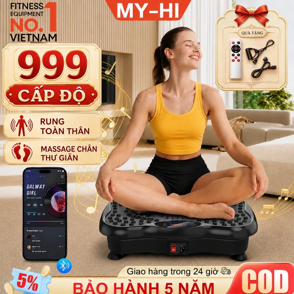 Máy rung lắc toàn thân,999 Cấp Độ,Giảm béo hiệu quả,Thiết bị giảm cân,Máy giảm mỡ bụng,Tạm biệt phòng tập,Dùng tại nhà