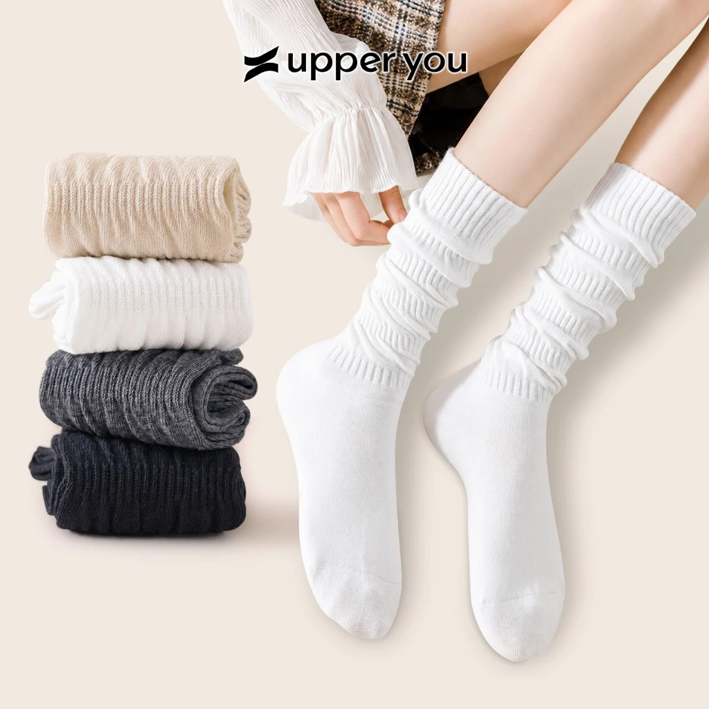 Tất Vớ Nữ Cổ Nhũn Hàn Quốc UPPER YOU Thời Trang Mỏng Nhẹ Phối Đồ Trendy Phong Cách - SWF505