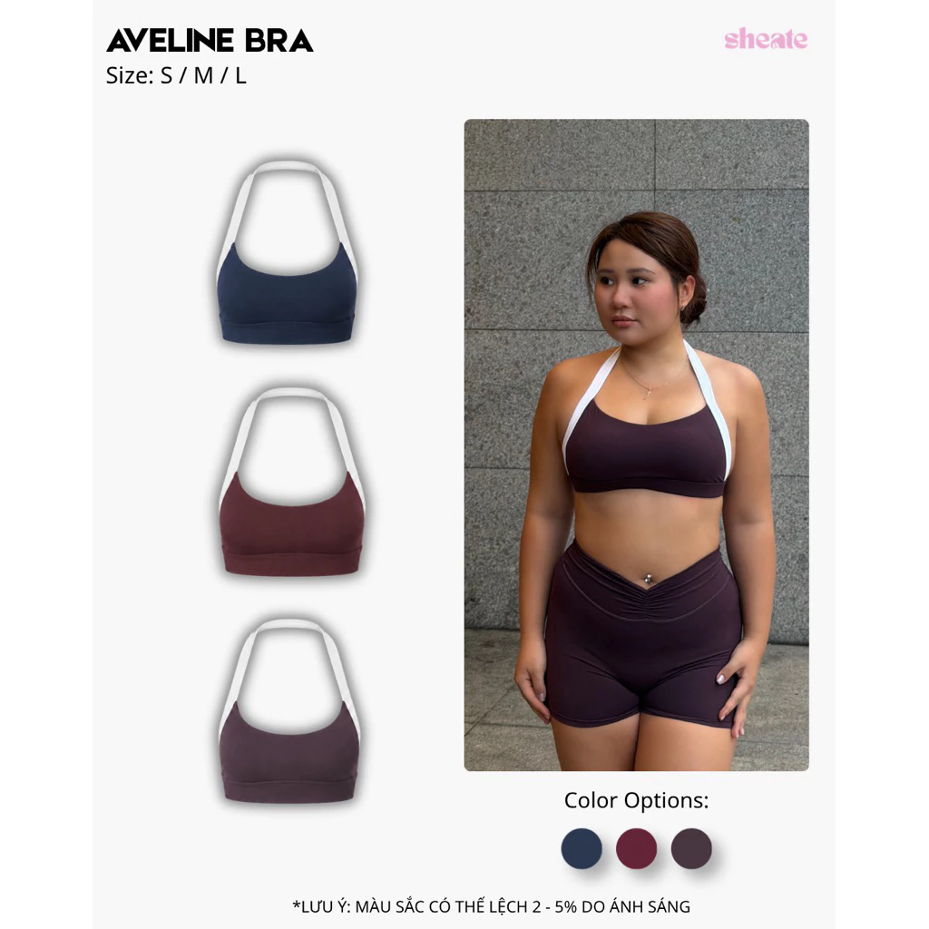 AVELINE BRA | Bra thể thao cổ yếm thời trang