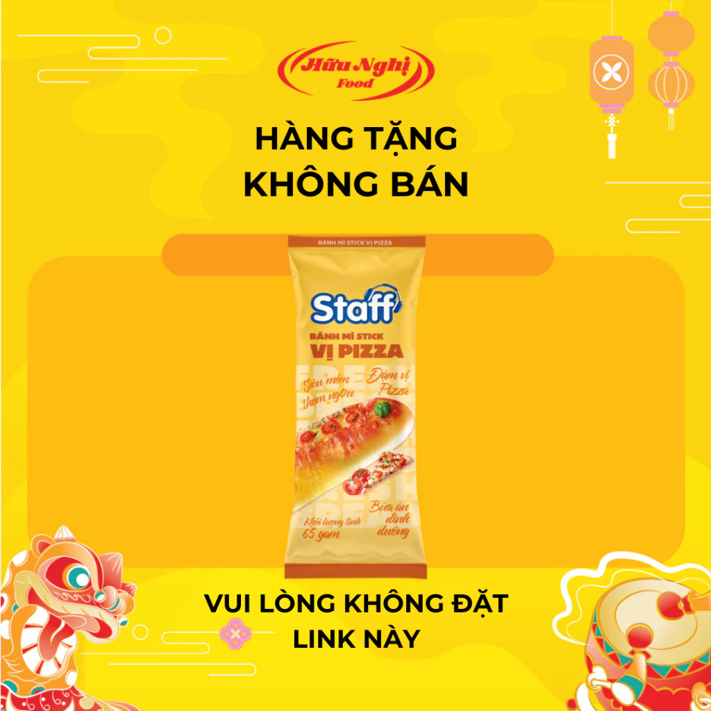 (HÀNG TẶNG) Staff Bánh Mì Stick Vị Pizza 55g