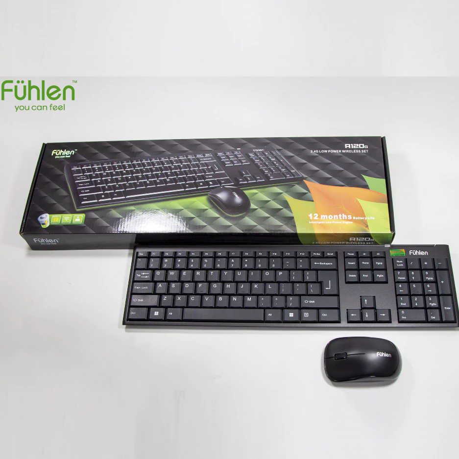 Bộ phím chuột không dây | Fuhlen A120G | Giga infinity 8875 | CHÍNH HÃNG - BH 2 năm