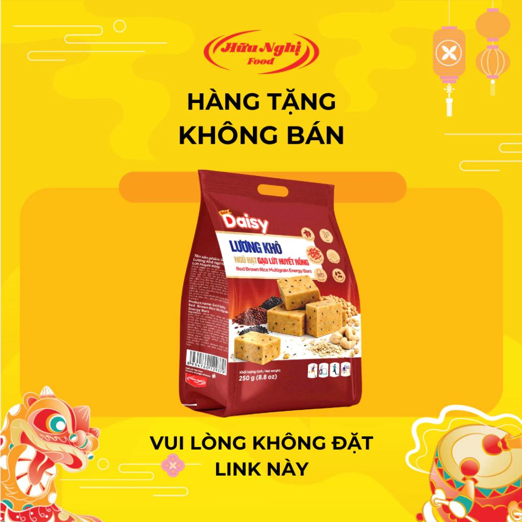 (HÀNG TẶNG) 1 Gold Daisy Lương Khô Gạo Lứt Huyết Rồng 250g