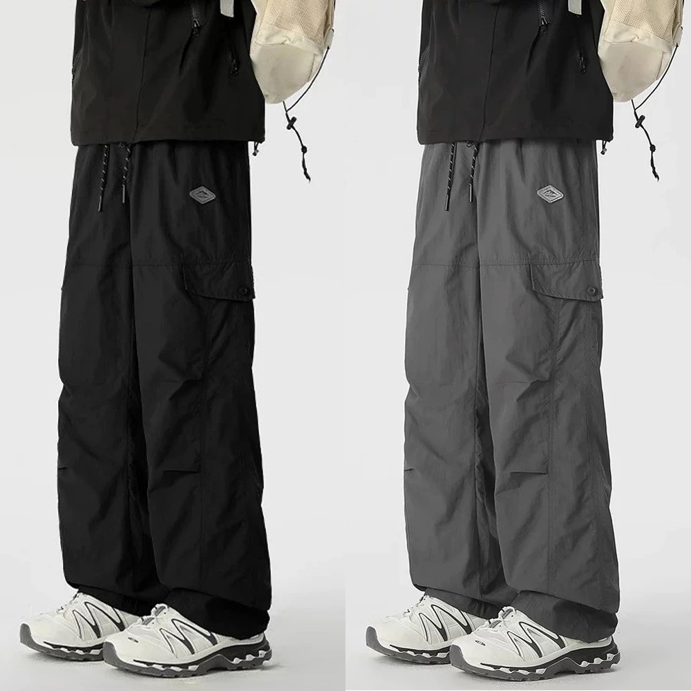 Quần Ống Rộng Nam Nữ Unisex TOUGH MINDED Chất Gió Nhăn, Quần Jogger Cargo Suông Thể Thao Form Rộng Thời Trang Hàn Quốc