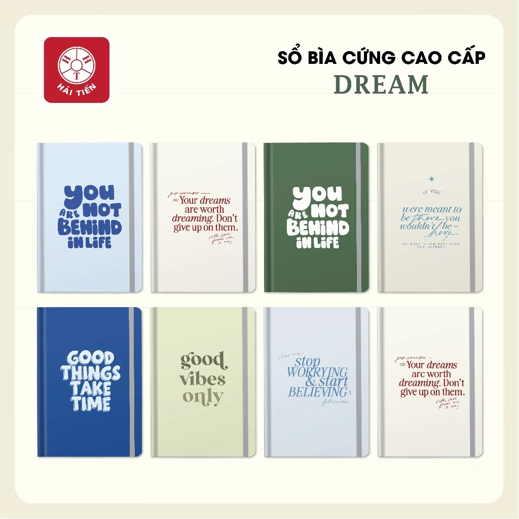 HẢI TIẾN Sổ tay Dream - Sổ bìa cứng - 2 loại kích cỡ