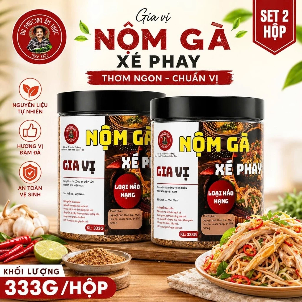 Gia Vị Nộm Gà Xe Phay - Thương Hiệu Bu Phương Ẩm Thực (Chuyên Làm Nộm Gà, Nộm Tai Heo, Nộm Chay)