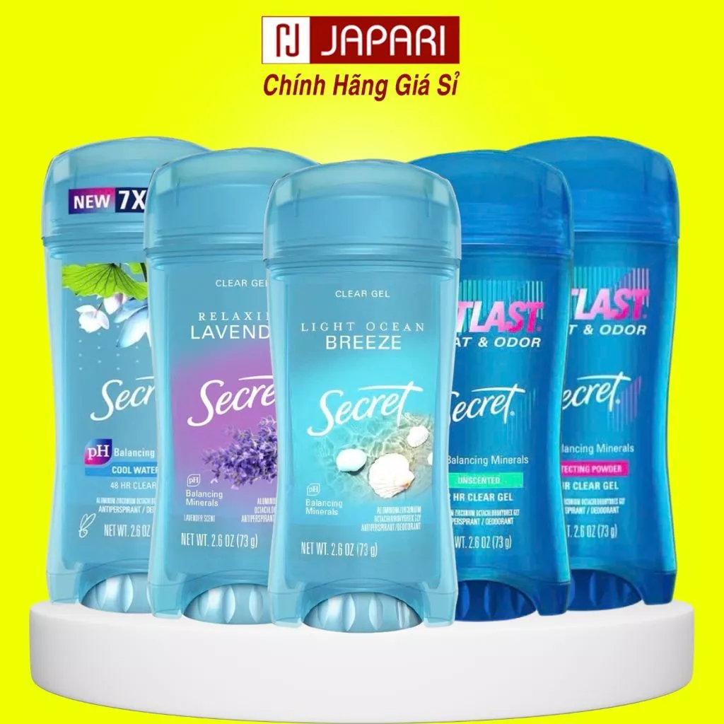 Lăn Khử Mùi Nữ Secret Dạng Sáp/Gel CHÍNH HÃNG-Sáp Lăn Nách Nữ Out Last Khử Mùi Cơ Thể, Ngừa Hôi Nách-Japari