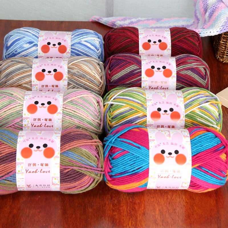 Len Yaoh Wool Màu Loang, Yaoh Love Đan Khăn Choàng Cổ