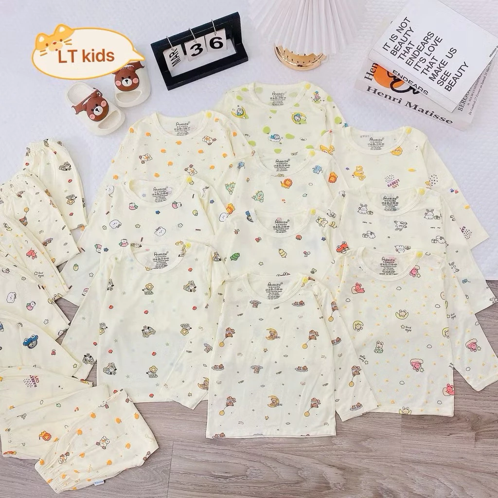 COMBO 3 -5 Bộ Dài Tay Petit Sợi Tre Avaler Siêu Mềm Mịn – Bộ Thu Đông Cao Cấp Cho Bé Yêu (Họa Tiết Mới)