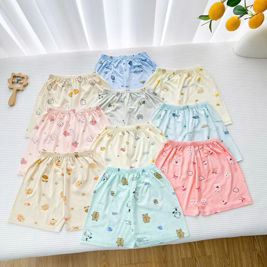 COMBO 10 QUẦN CHỤC THUN LẠNH CHO BÉ TRAI VÀ BÉ GÁI( Hàng loại đẹp thoáng mát)