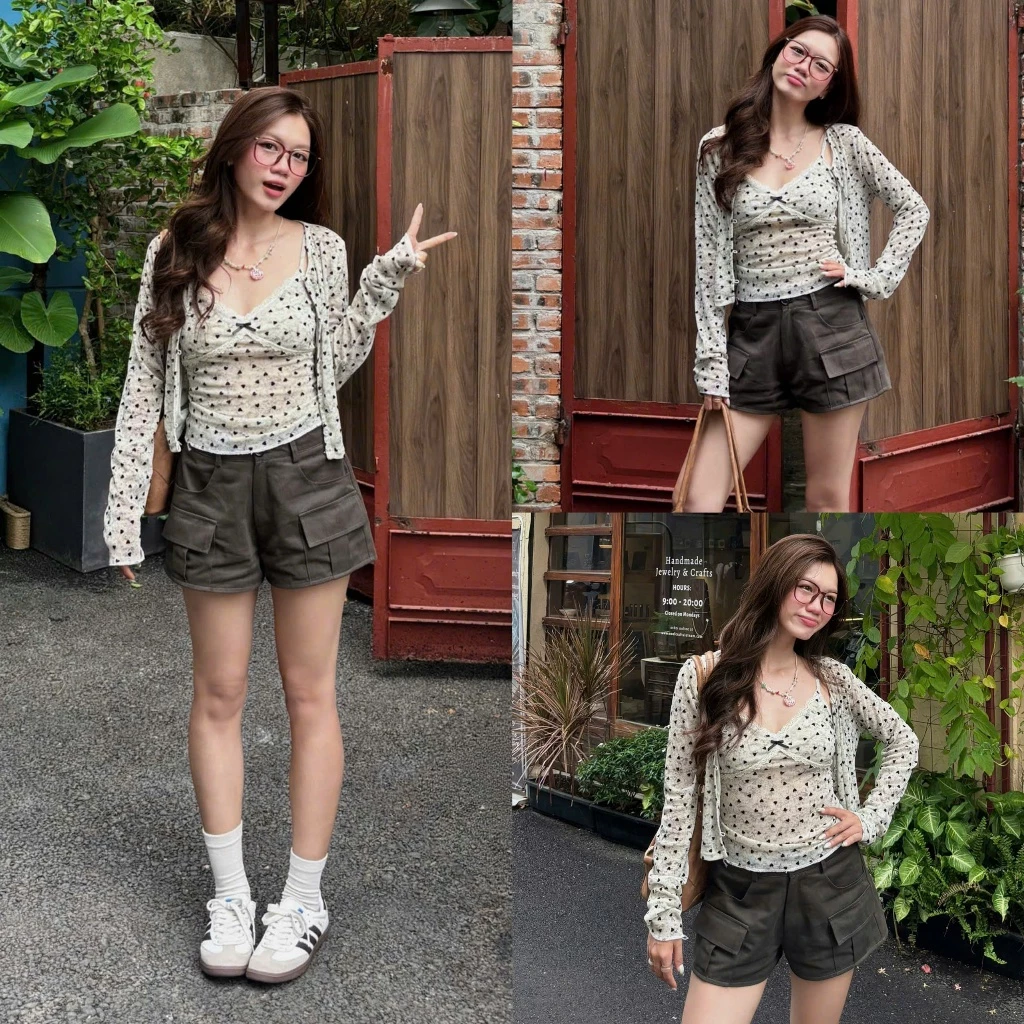 (ẢNH OLDSCHOOL) Quần short kaki ngắn túi hộp Q5870 KAILA Short