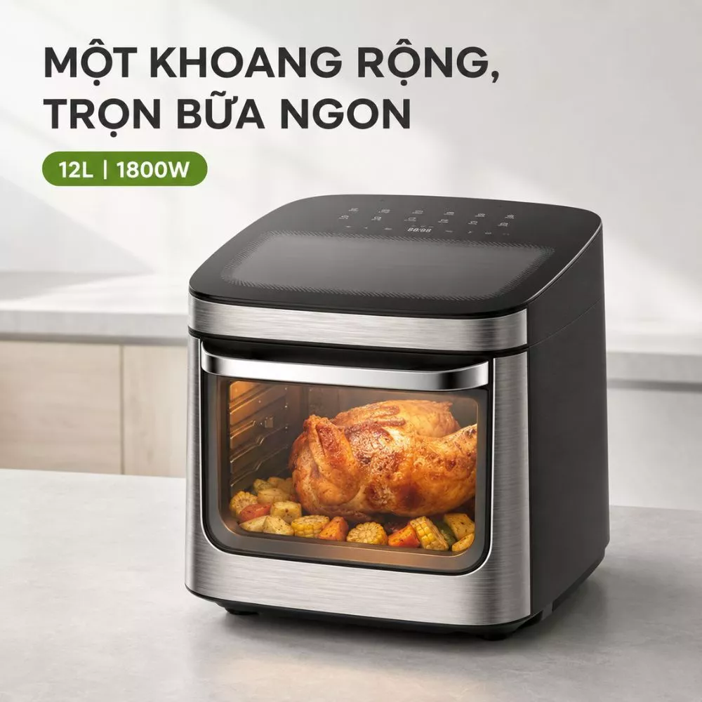 Nồi chiên không dầu Mishio MK474 12L