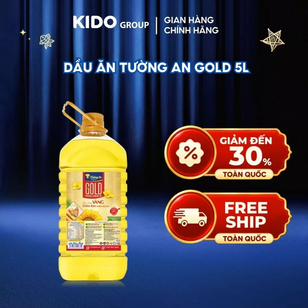 [LIVE] Dầu Ăn Thượng Hạng Tường An Gold 5L
