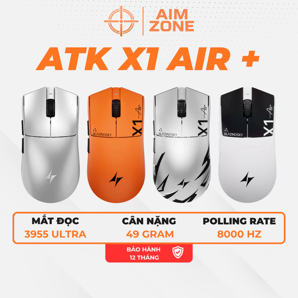 Chuột Gaming Không Dây ATK Blazing Sky X1 V2 Extreme | Ultimate | UltraMax 2.0 | X1S | X1SE