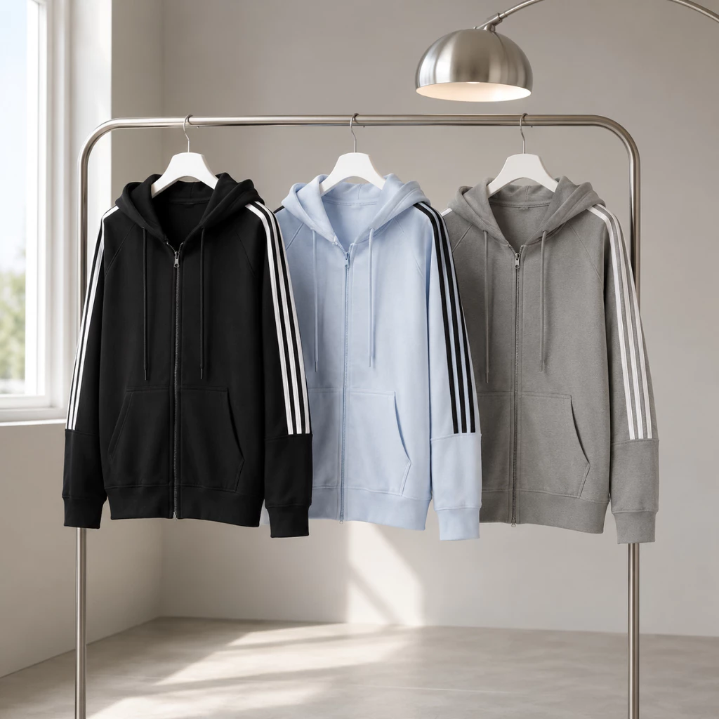 Áo Khoác Hoodie Zip Nam Nữ TOMANO Vải Nỉ Dày Tay Phồng Nón Rộng Form Unisex Chống Nắng - KNT18