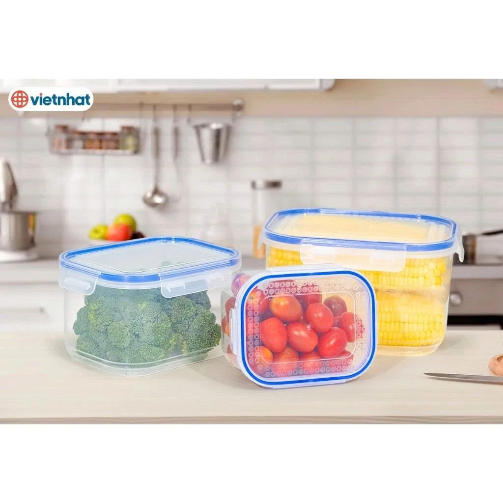 [ HÀNG TẶNG KHÔNG BÁN ] Hộp Nhựa CN Đựng Thực Phẩm Bảo Quản Thức Ăn Có Nắp Gài Miệng Kín Nhựa An Toàn