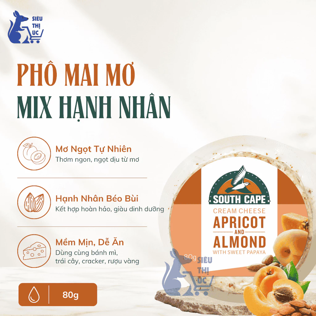 Phô Mai Trái Cây South Cape 80gr