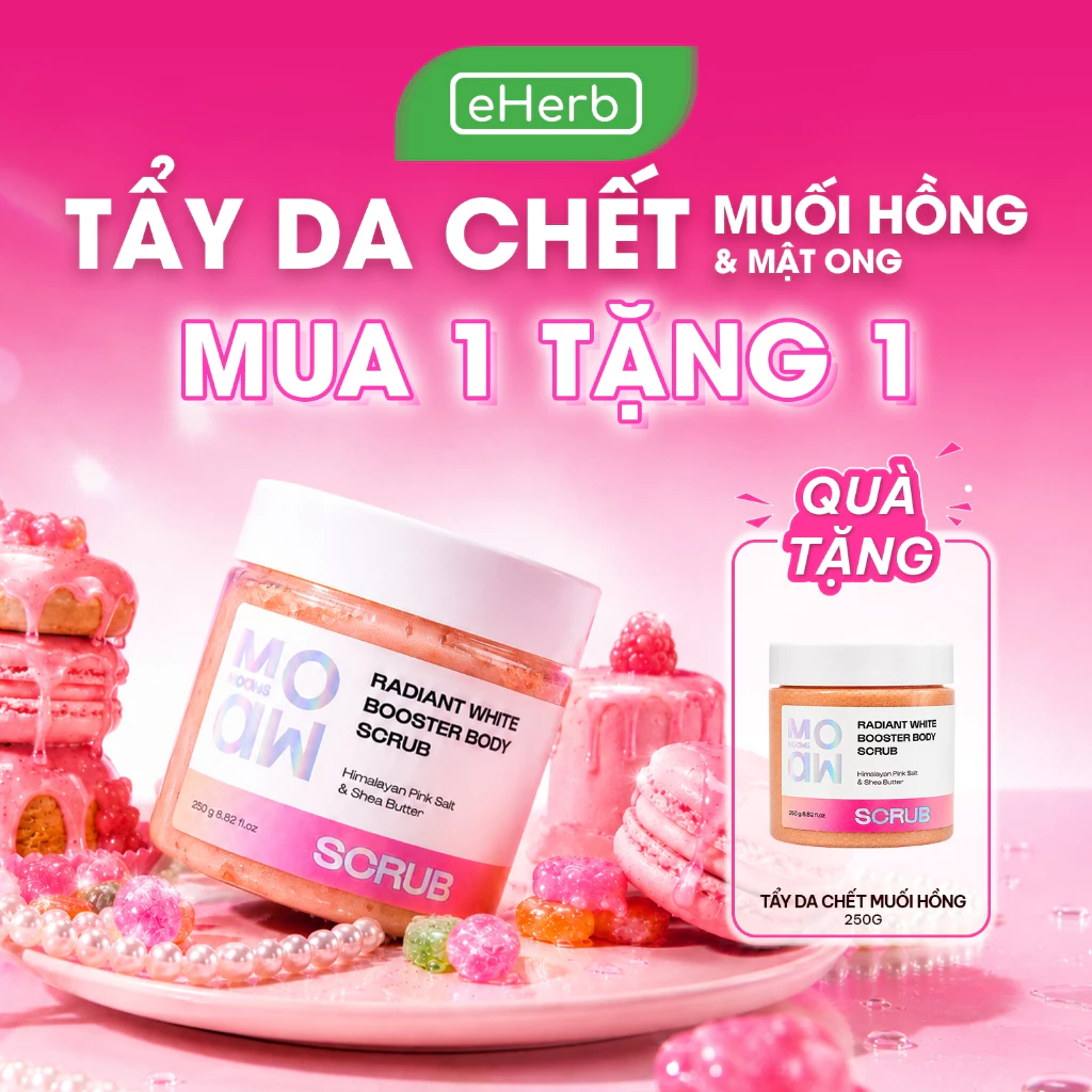 [MUA 1 TẶNG 1] Tẩy Tế Bào Chết Body MOAW MOAWS Muối Hồng Himalaya - Giúp Dưỡng Sáng Da, Mờ Thâm