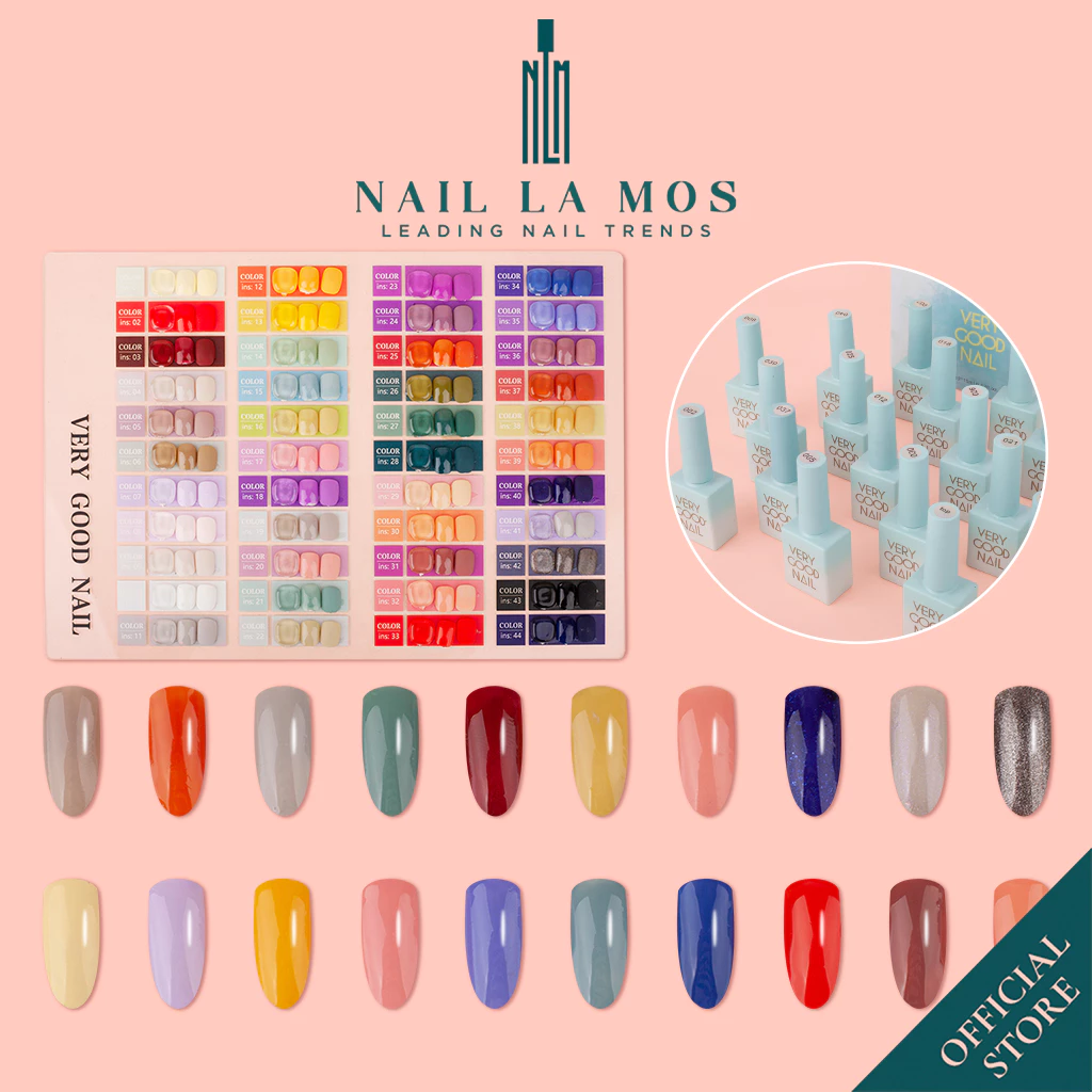 Sơn gel Very Good Nail 44 màu (lẻ chai) - Thích hợp cho học viên nail - Chắc sơn mướt màu xinh