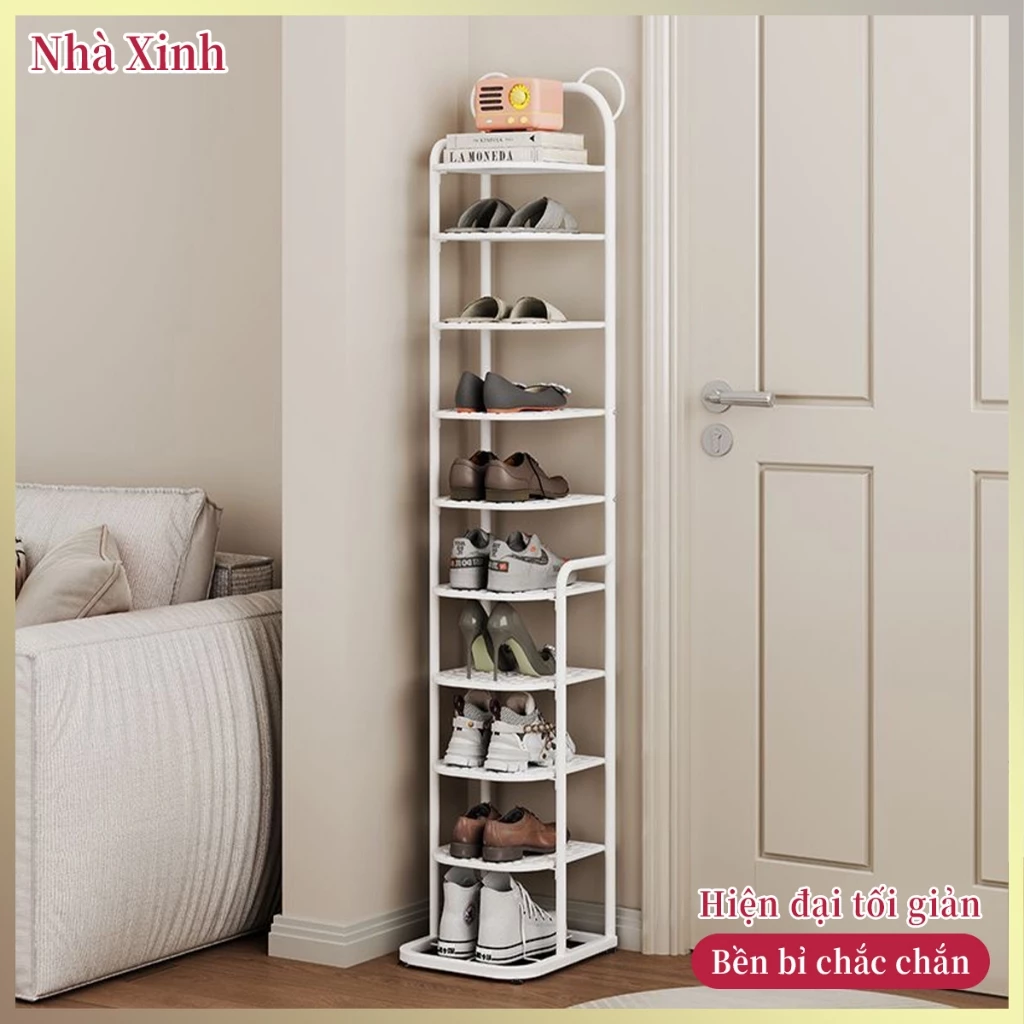 Kệ Giày Dép Dáng Đứng Khe Hẹp Đa Năng Bền Đẹp Trang Trí Cửa Ra Vào Tiện Lợi Giá Rẻ Phong Cách Hiện Đại