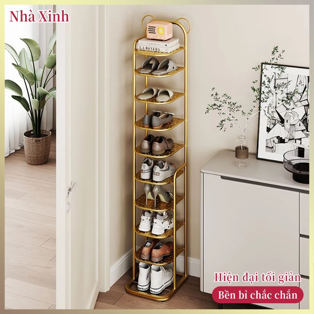 Kệ Để Giày Dép Đa Năng Bằng Thép Cao Cấp Tiết Kiệm Diện Tích Cho Phòng Trọ Phong Cách Hàn Quốc Hot Trend 2026