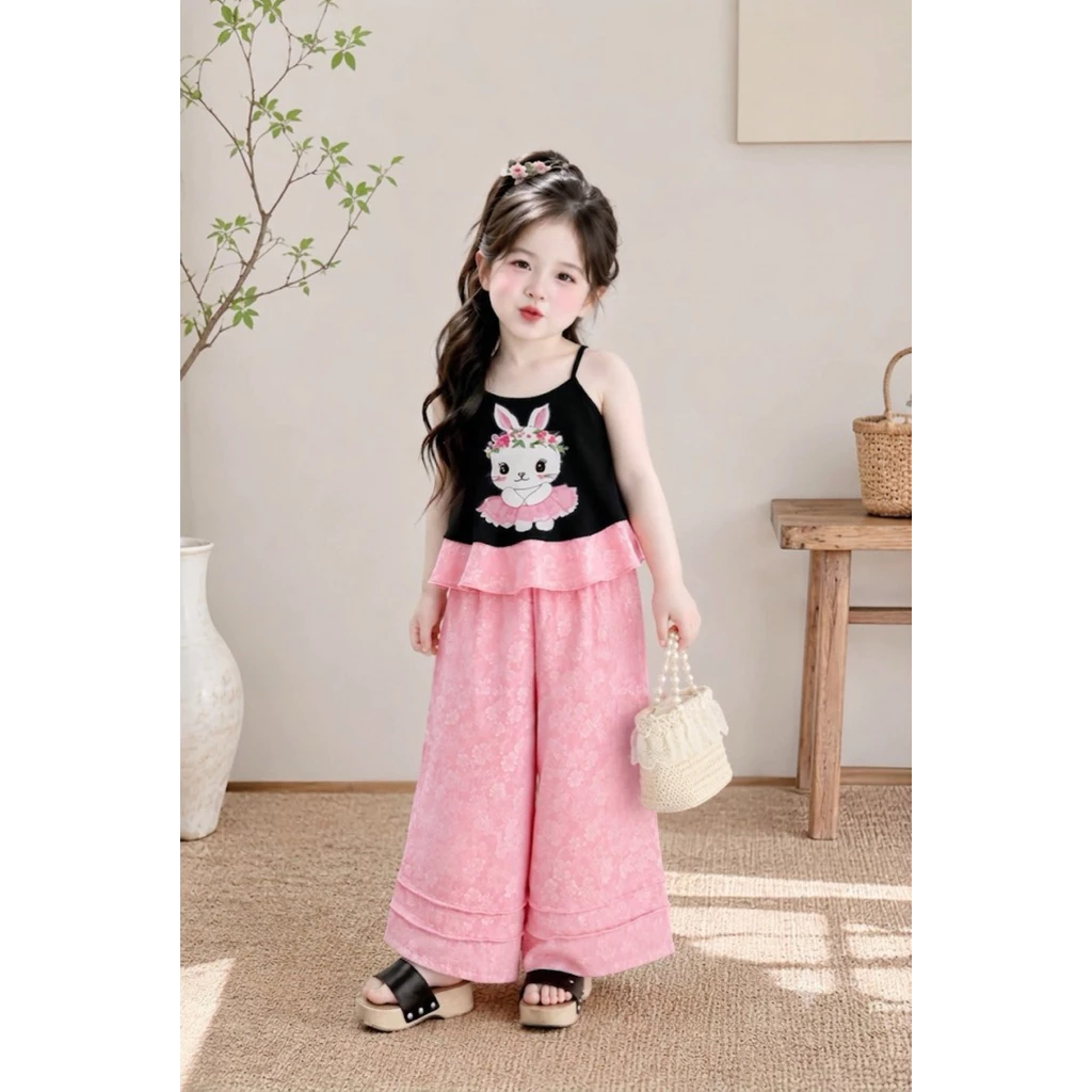 SALE 🔥🔥set thỏ quần lụa trung thu cho bé (10-33kg)