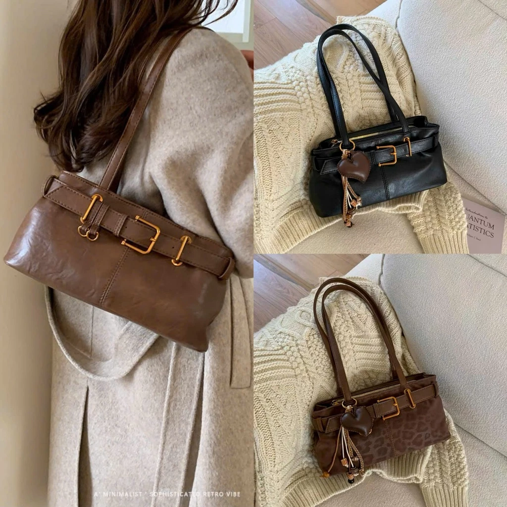 Túi nữ Túi đeo vai thời trang nữ phong cách Retro kiểu dáng hiện đại hot trend 6592#